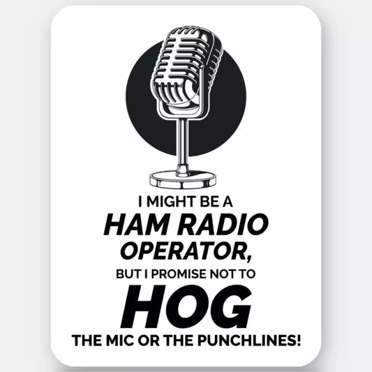 Ham Radio Operator Funny Sticker