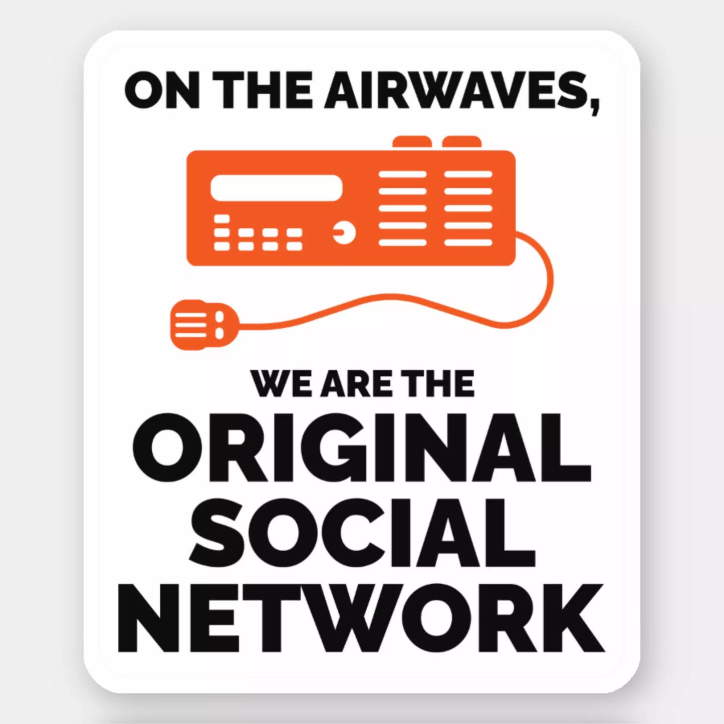 Ham Radio Operator Sticker