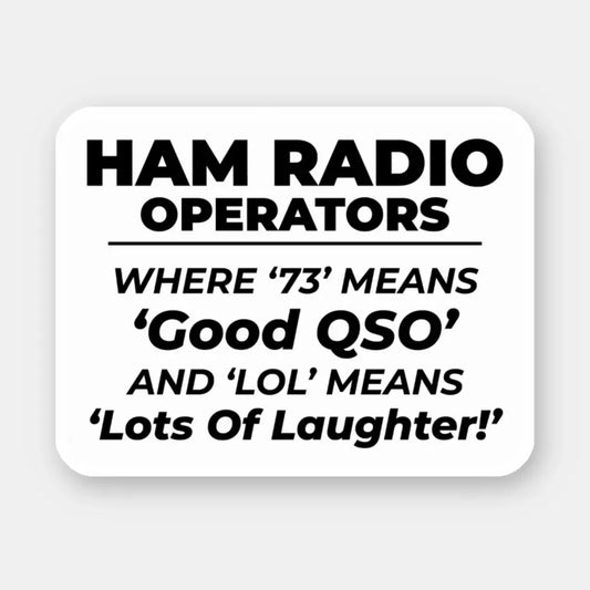 Ham Radio Operator Funny Sticker