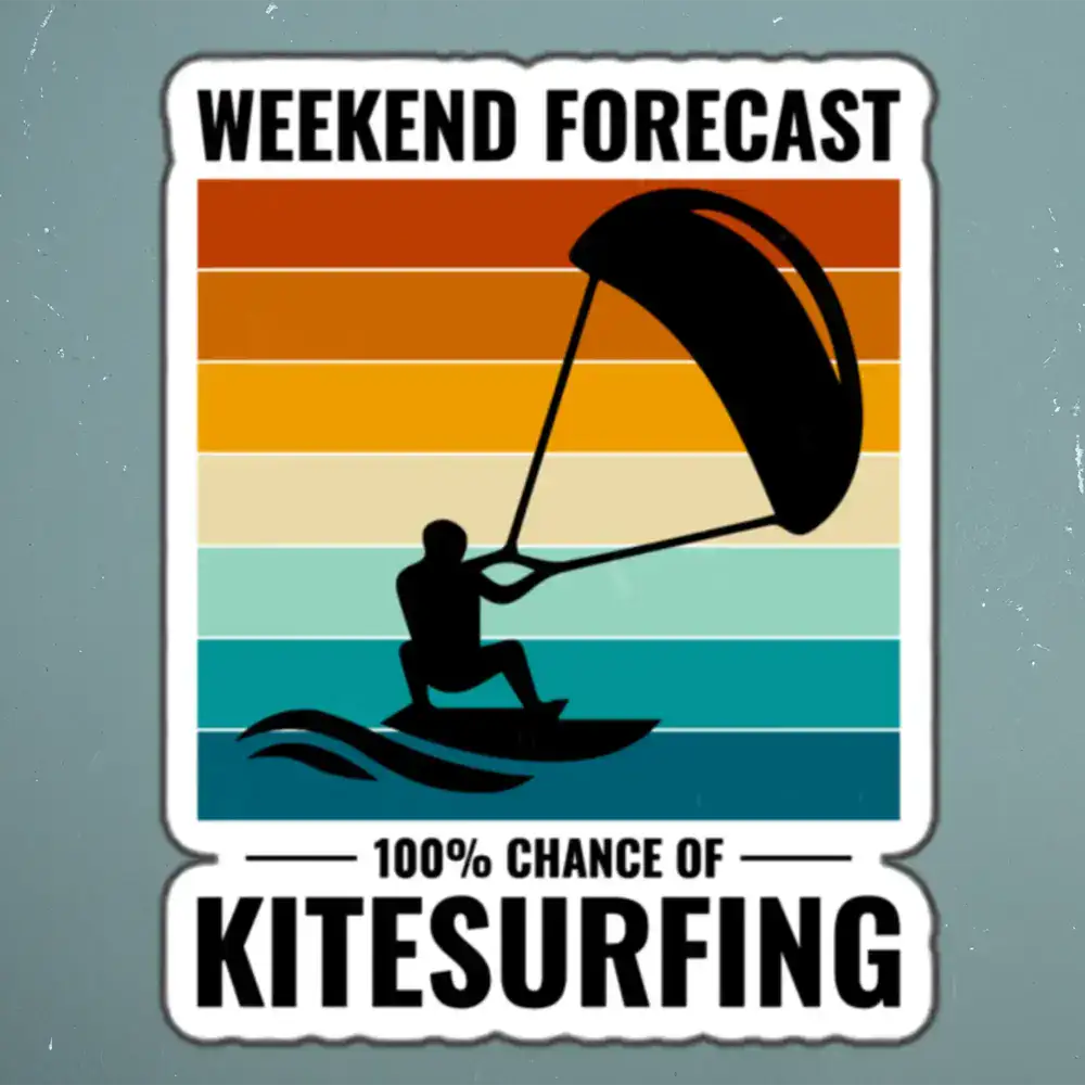 Kitesurfing Water Sports Sticker