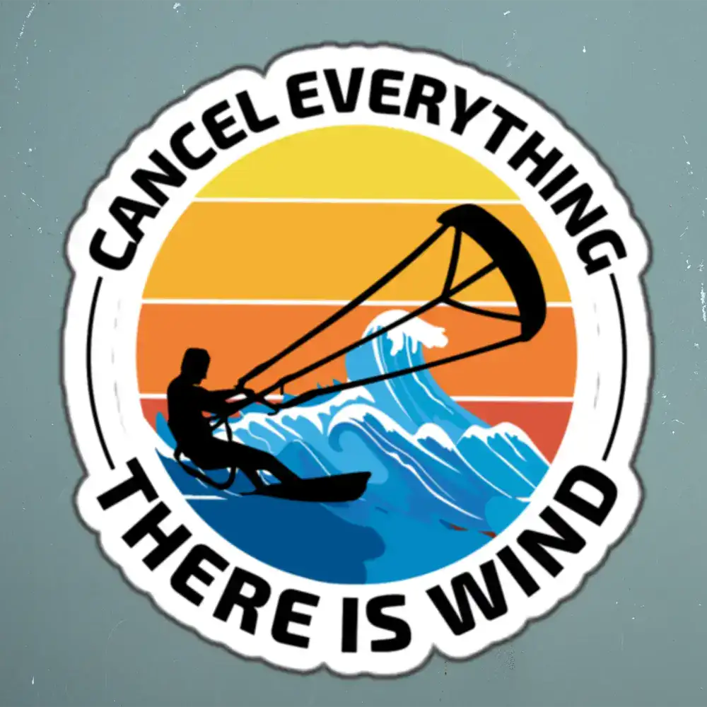 Kitesurfing Water Sports Sticker