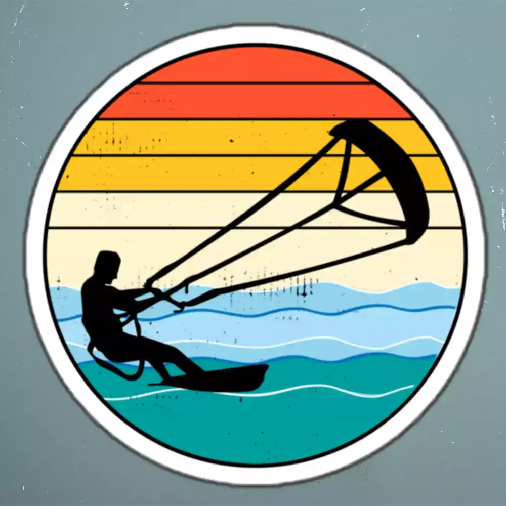 Kitesurfing Stickers - Add Thrill to Your Gear | Shop Now – Teeoutdoor