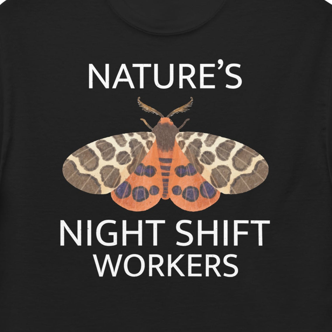 T-shirt with 'Nature’s Night Shift Workers' text