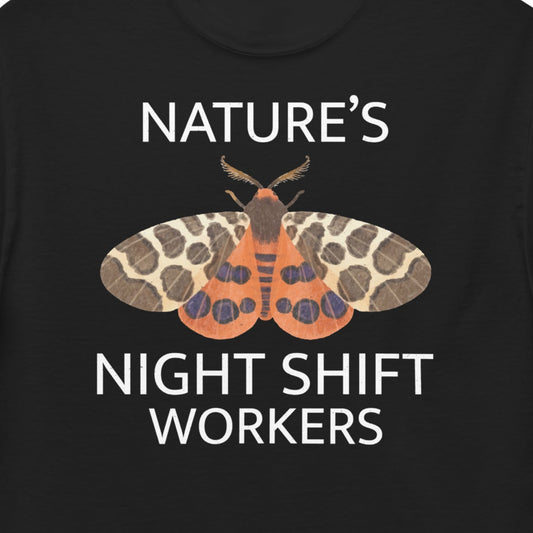 T-shirt with 'Nature’s Night Shift Workers' text