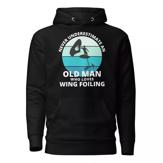 Wing foiling water sports funny hoodie