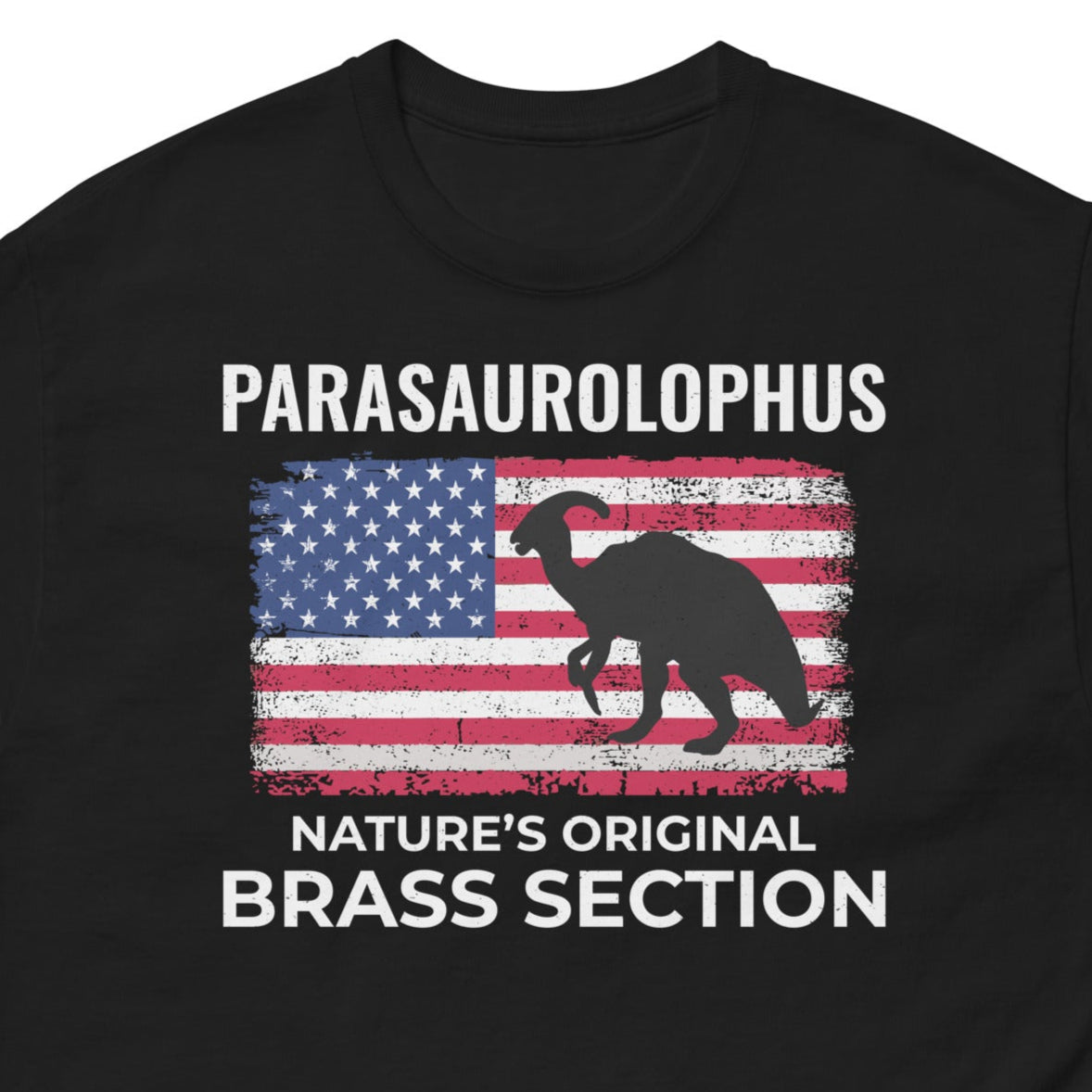 American Flag Parasaurolophus shirt