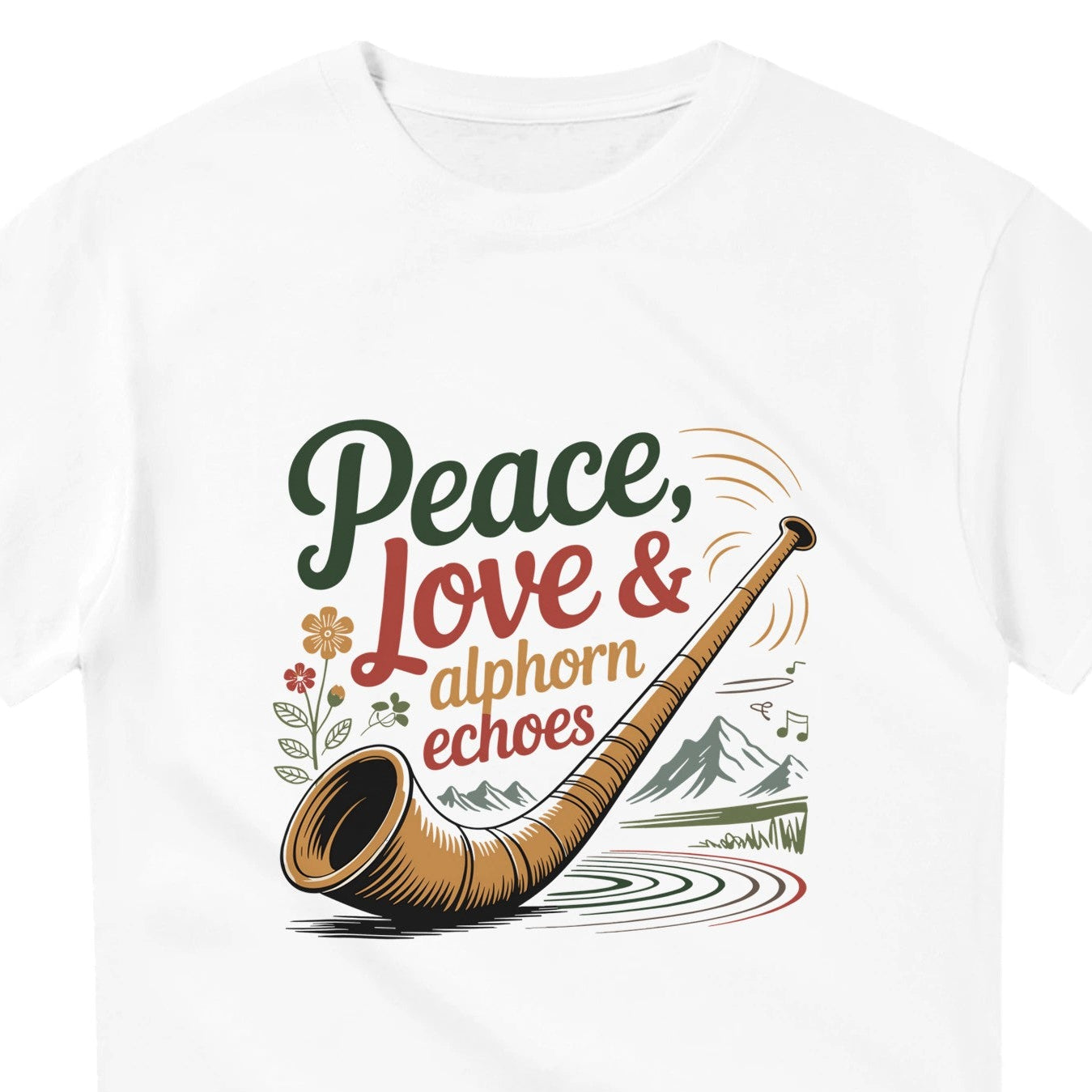 Peace Love Alphorn T-Shirt