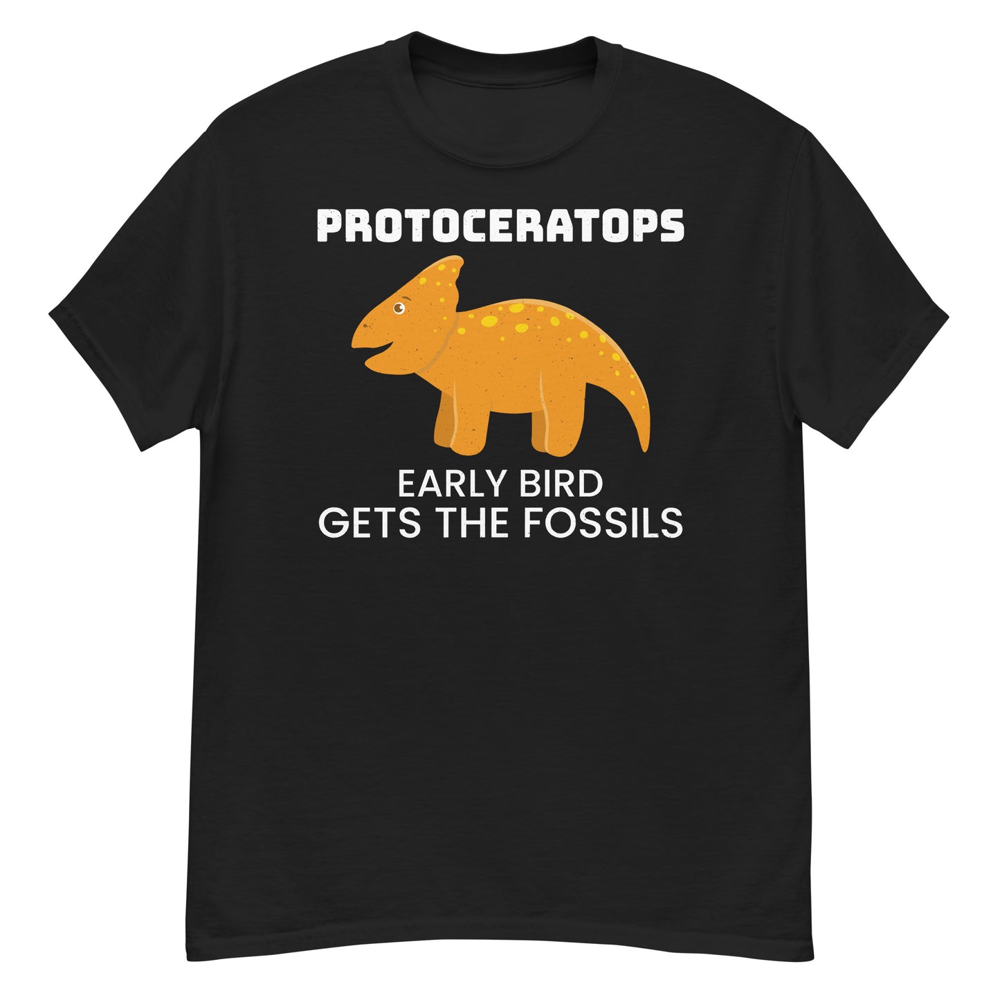 Protoceratops Dinosaur T-Shirt: Early Bird Gets the Fossils