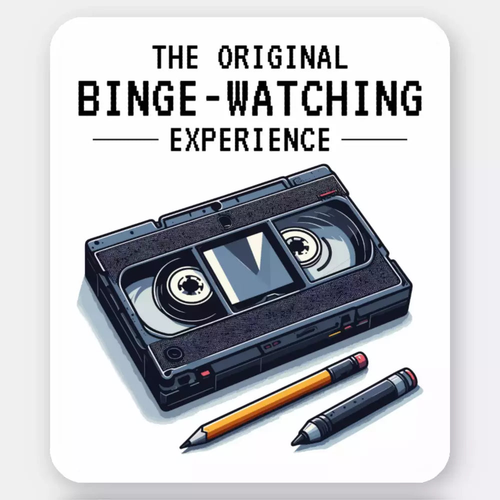 Retro VHS Tape Design - Nostalgia Unleashed Stickers