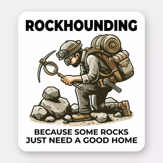 Geologist Rock Collector Funny Sticker