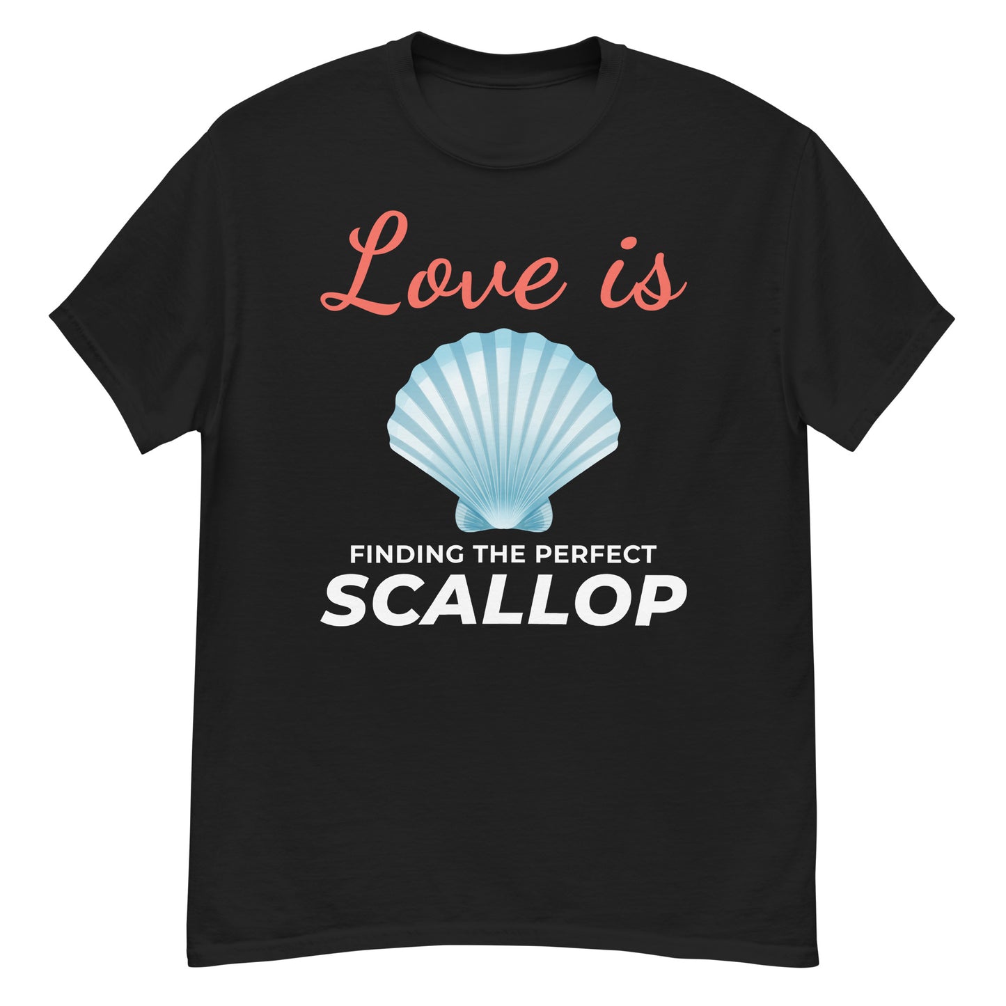 Seashell Collector T-Shirt: Love is Finding the Perfect Scallop Shell