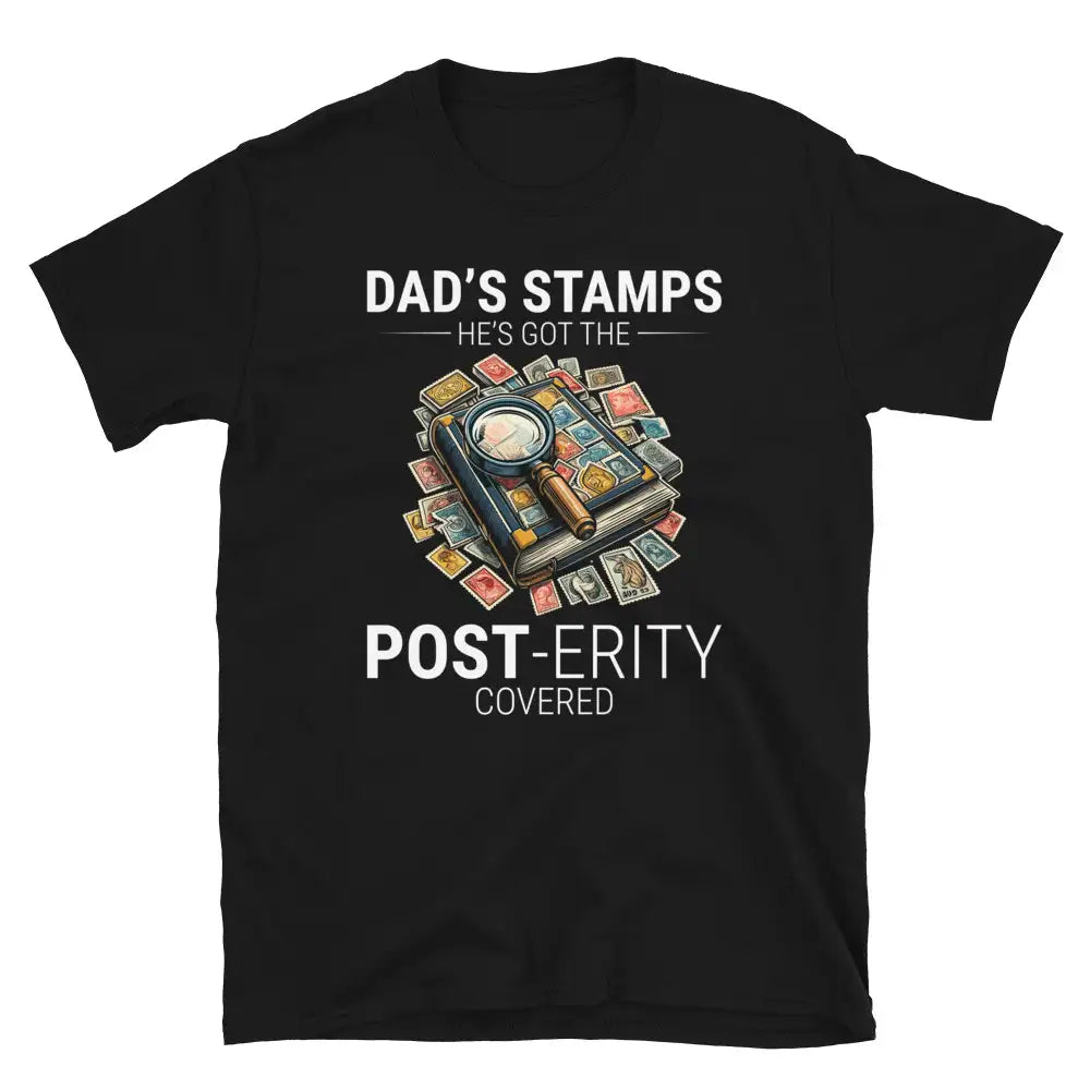 Vintage Postage Stamp Collector Dad Philatelist T-Shirt 
