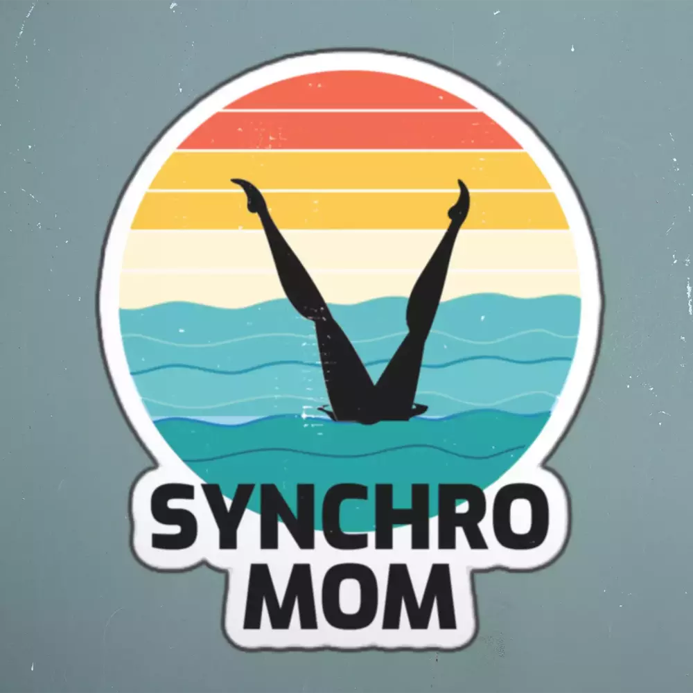 Synchronized Swimming Swim Mom Sticker