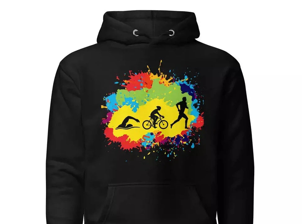 Watercolor Triathlon Hoodie