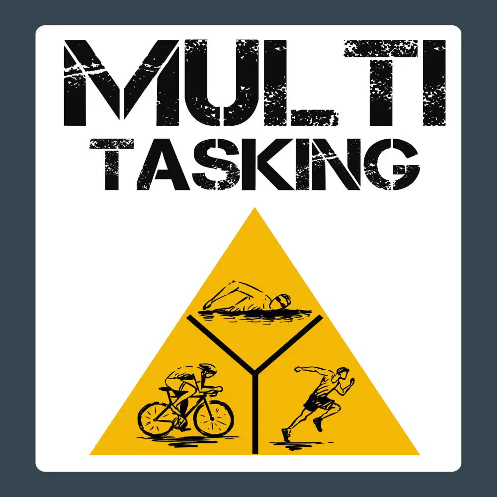 Funny Triathlon Sticker