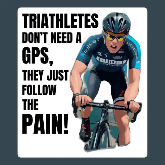 Funny Triathlon Sticker