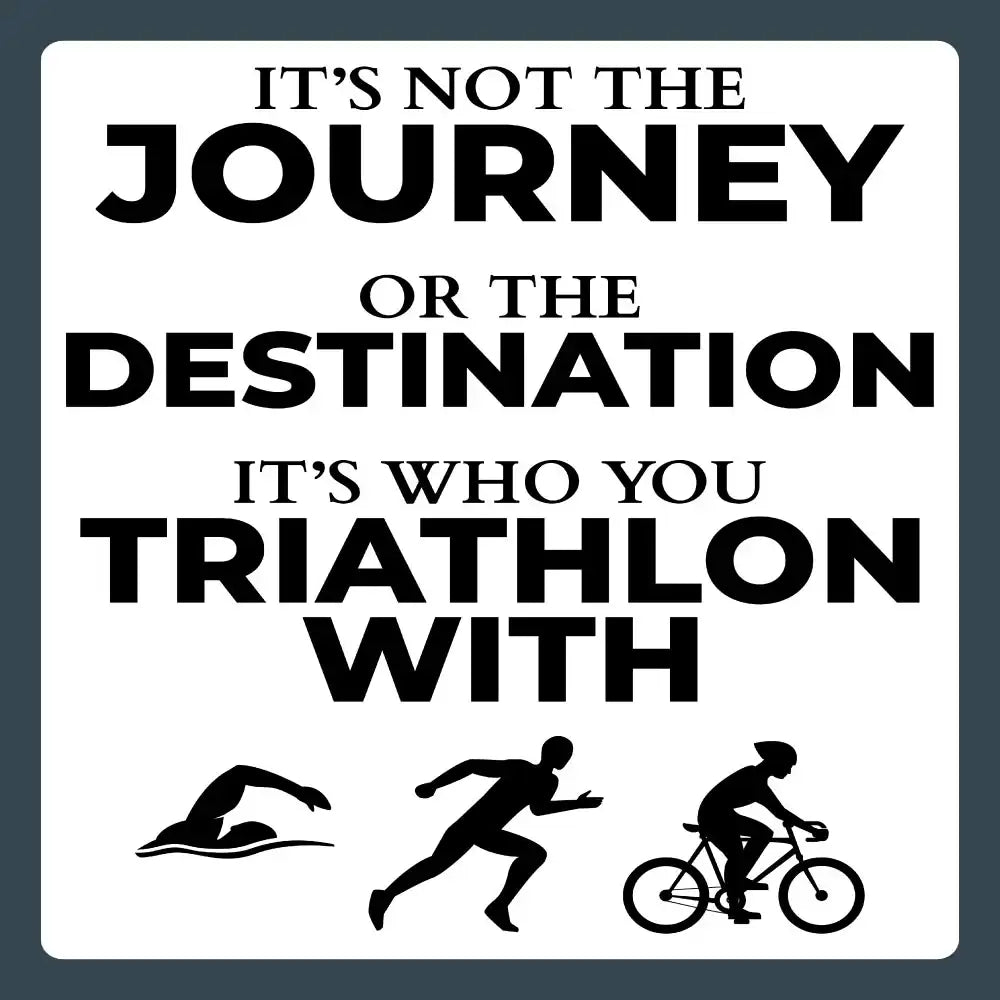 Funny Triathlon Sticker