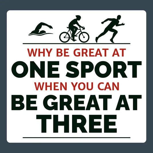 Funny Triathlon Sticker