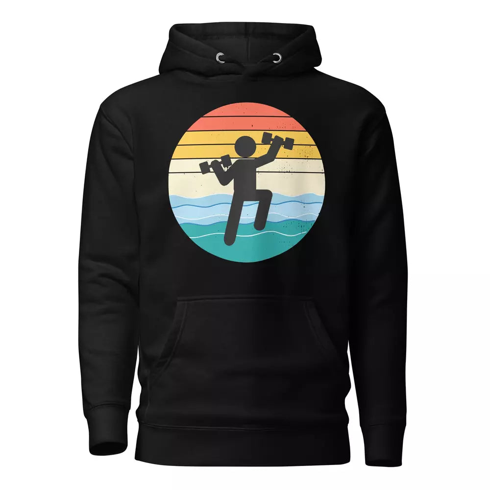 Water Aerobics Retro Vintage Hoodie