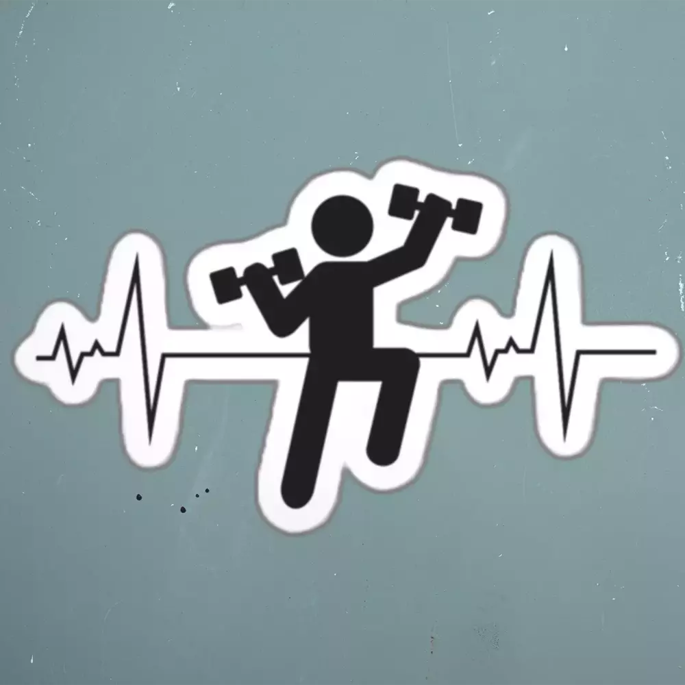 Water Aerobics Funny Sticker