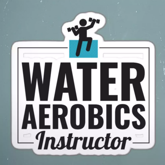 Water Aerobics Funny Sticker