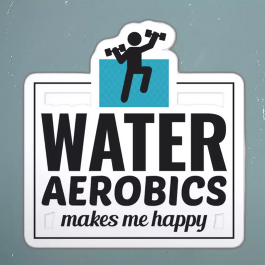 Water Aerobics Funny Sticker