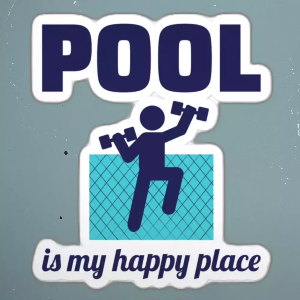 Water Aerobics Funny Sticker
