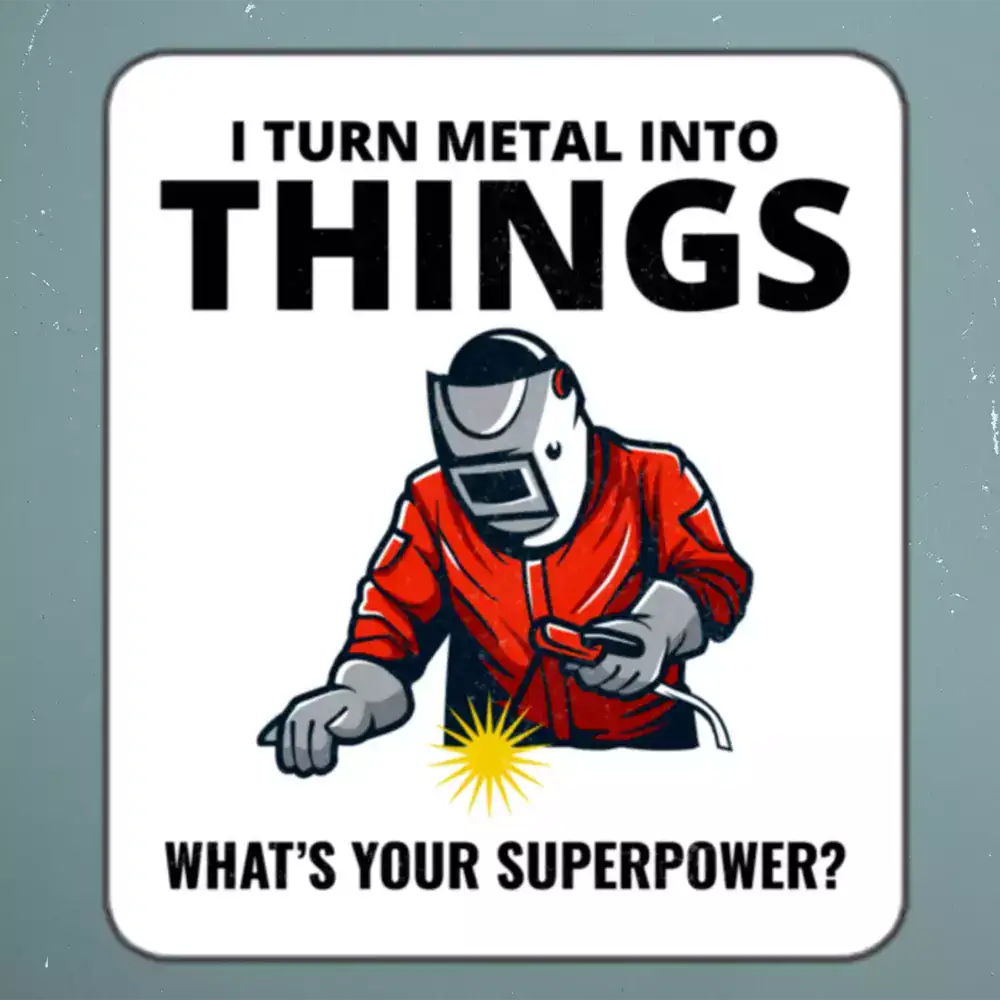 Welder Welding Weld Funny Sticker 