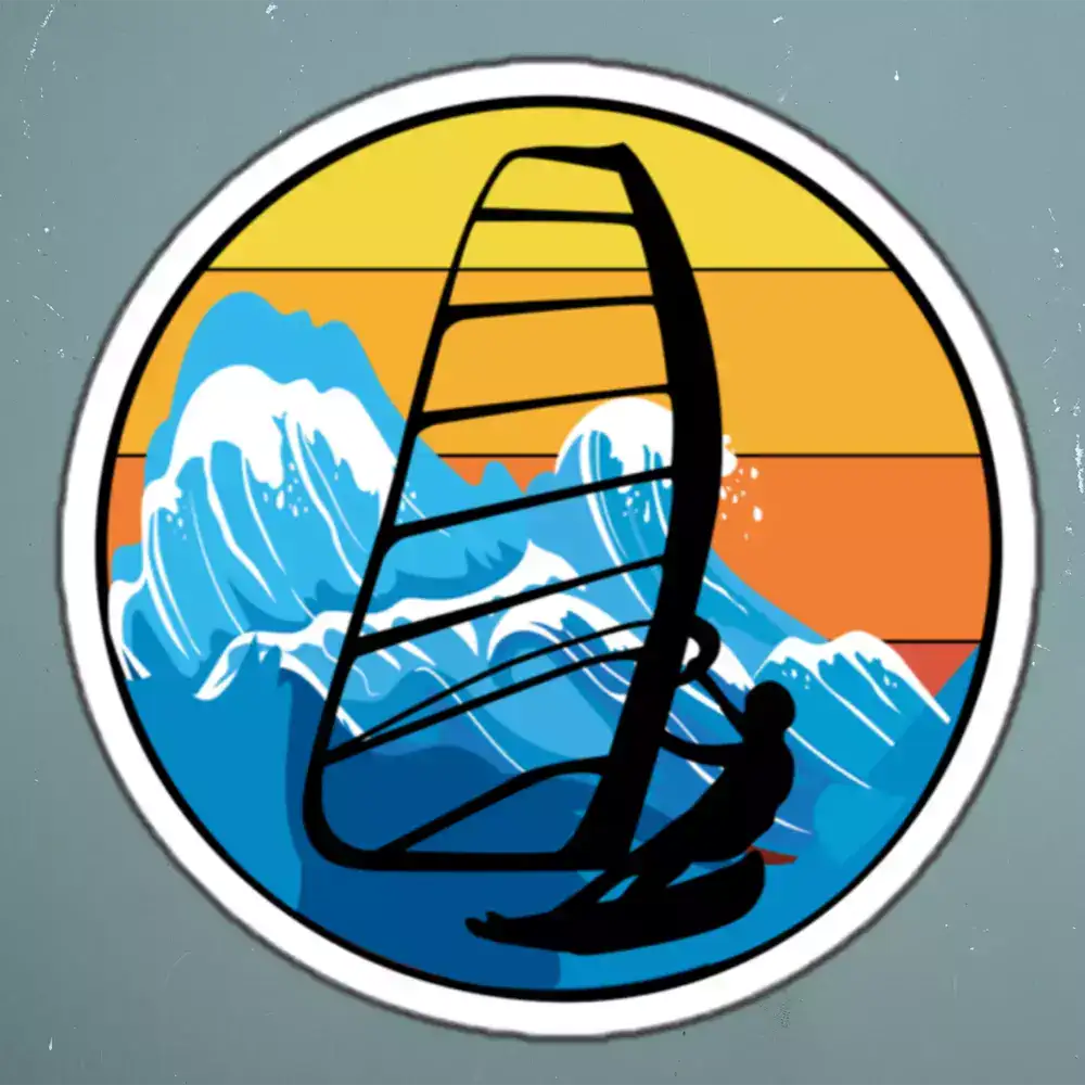 Windsurfing Water Sports Sticker