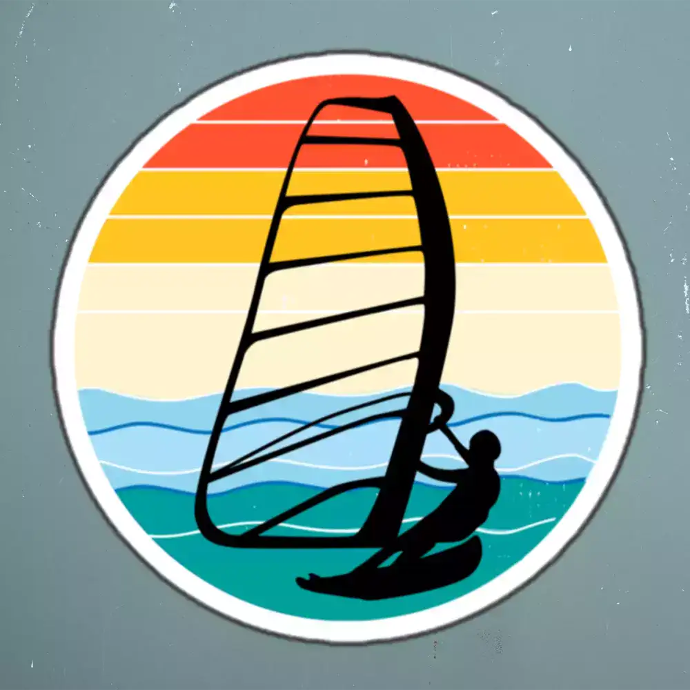 Windsurfing Water Sports Sticker