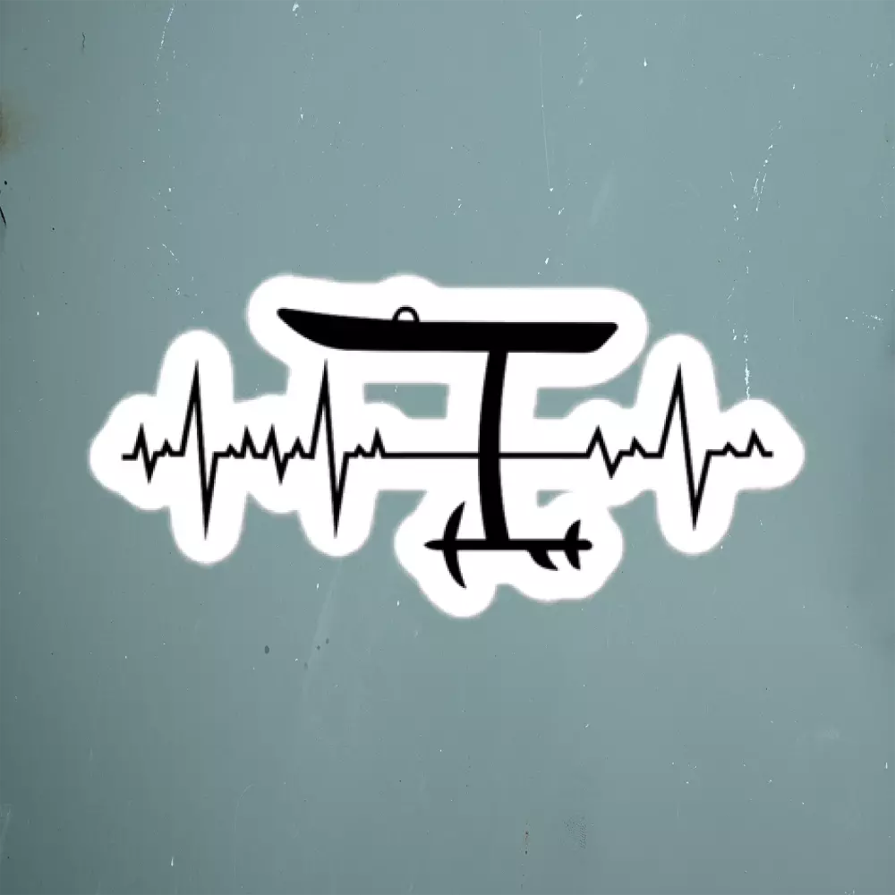 Wing foiling water sports funny Stickers