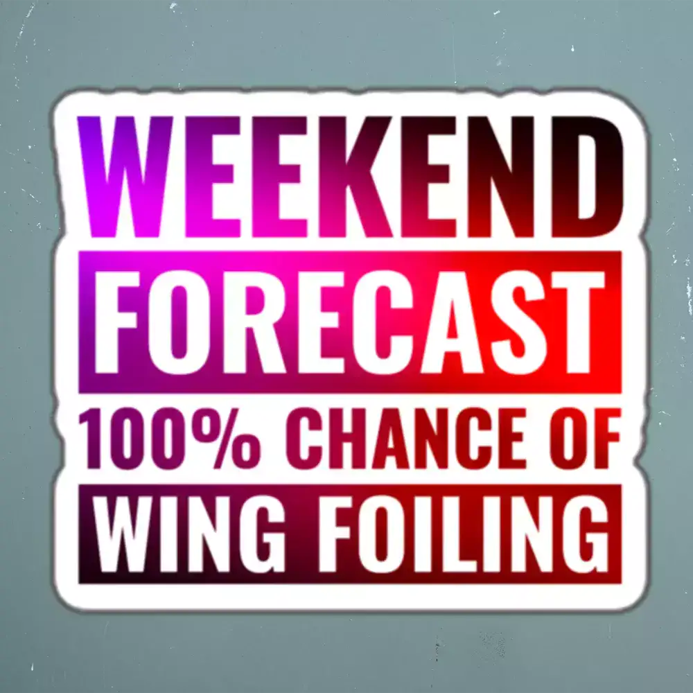 Wing foiling water sports funny Stickers