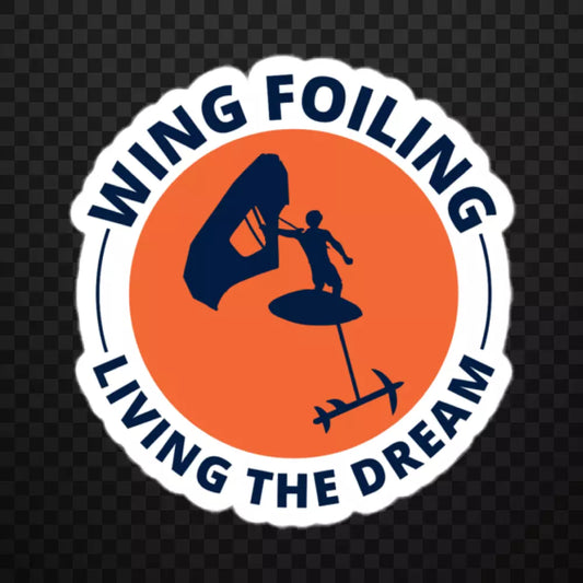 Wing foiling water sports funny Stickers