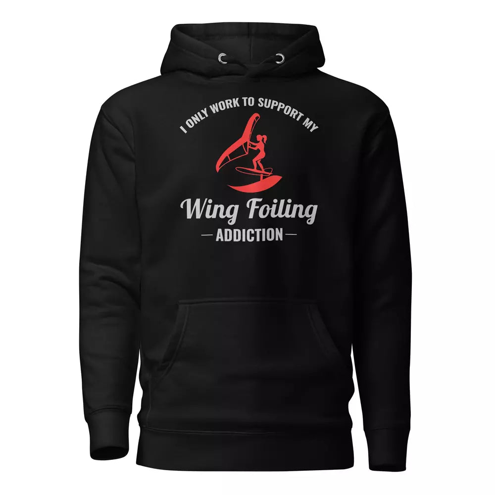 Wing foiling water sports funny hoodie