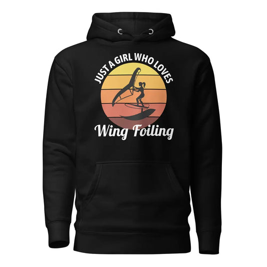 Wing foiling water sports funny hoodie