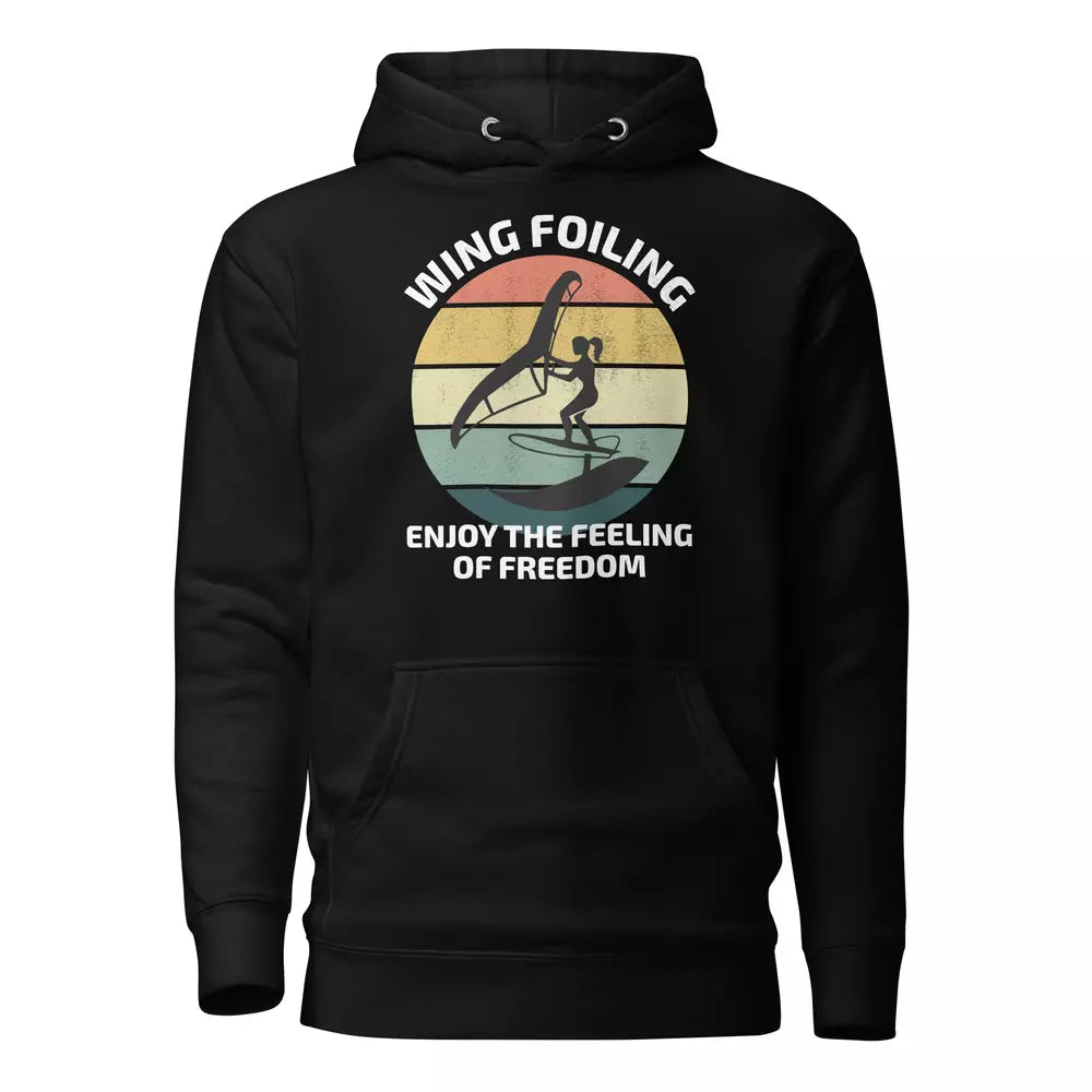 Wing foiling water sports funny hoodie