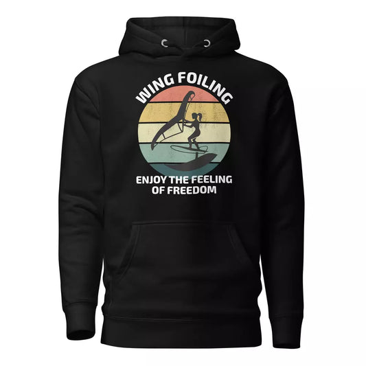 Wing foiling water sports funny hoodie