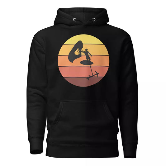 Wing foiling water sports funny hoodie