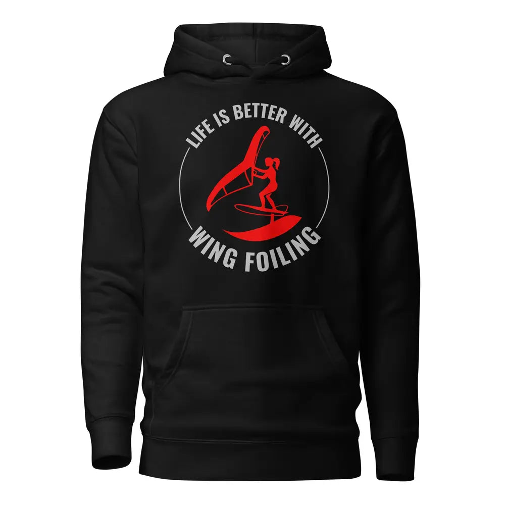 Wing foiling water sports funny hoodie