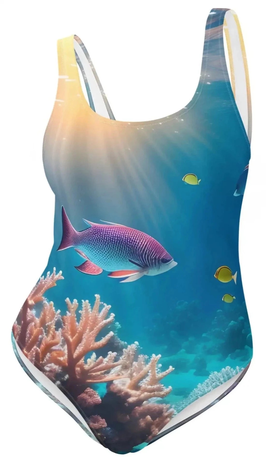 Oceanic Elegance: Captivating One-Piece Swimsuit