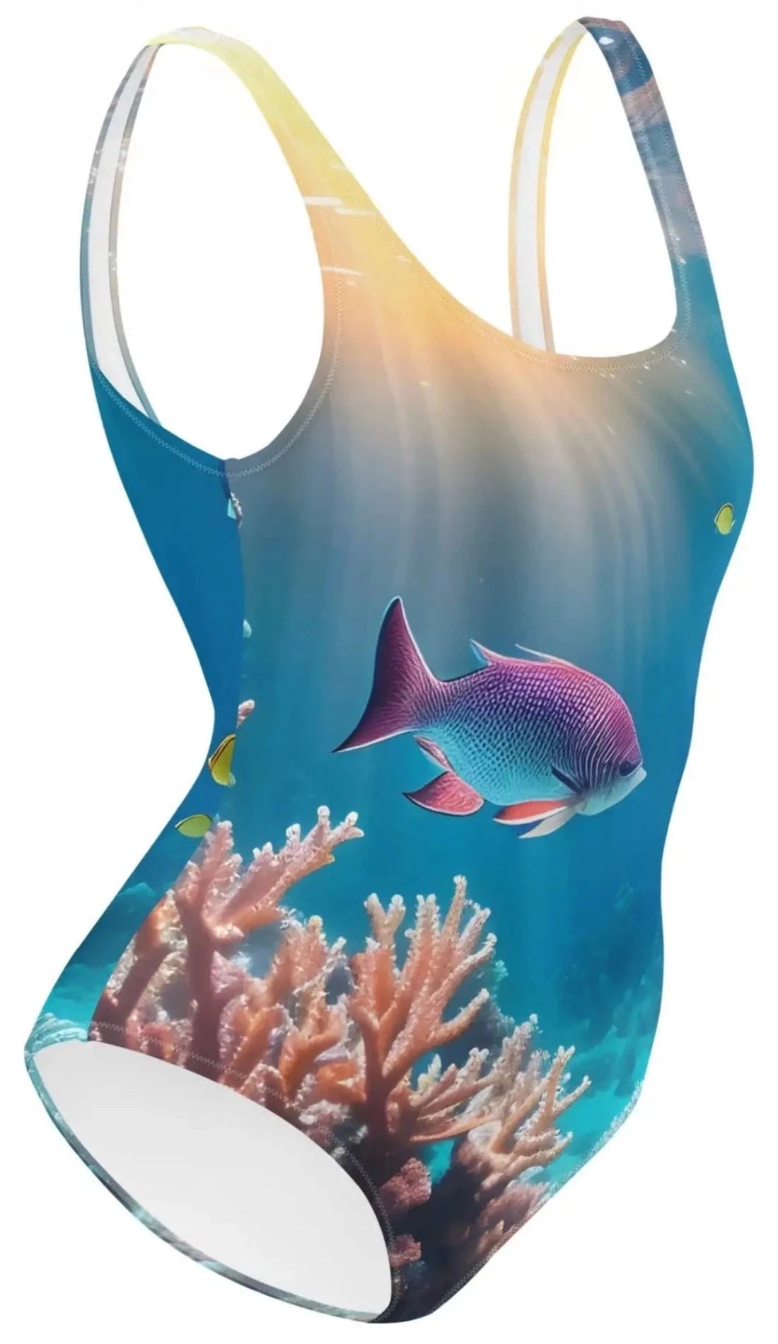 Oceanic Elegance: Captivating One-Piece Swimsuit