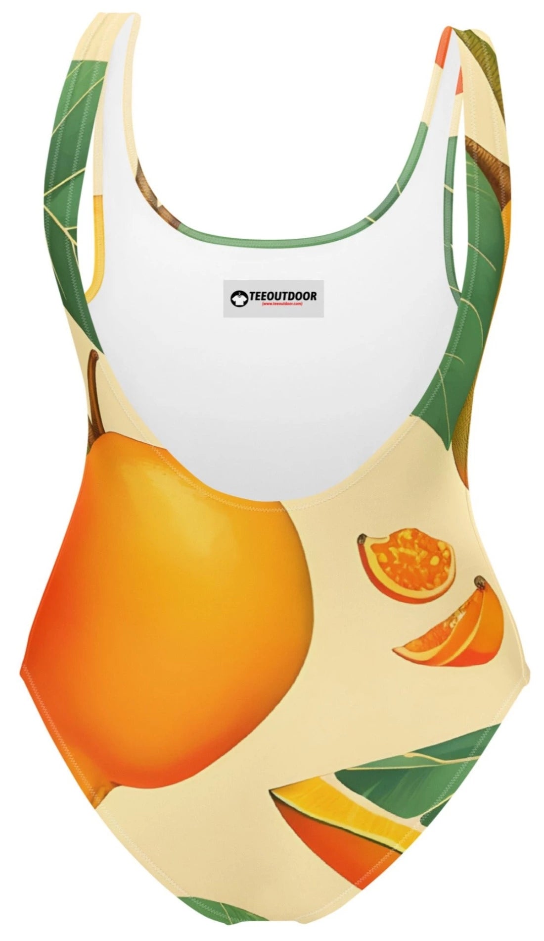Mango Dreams: Vintage-Inspired Retro One-Piece Swimsuit