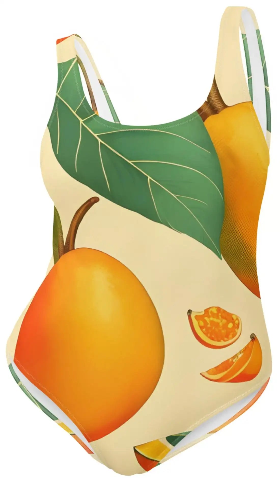 Mango Dreams: Vintage-Inspired Retro One-Piece Swimsuit