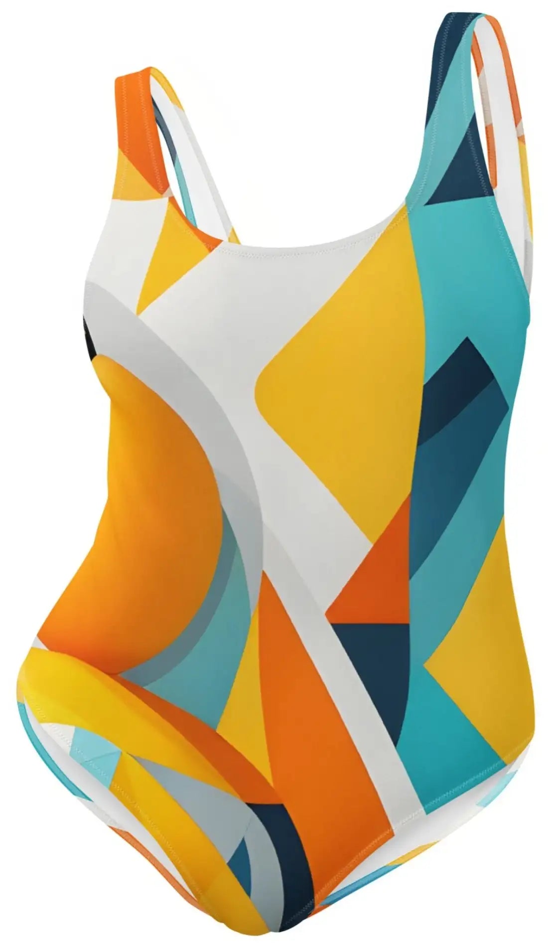Mango Mirage, Abstract mango pattern, One-Piece Swimsuit