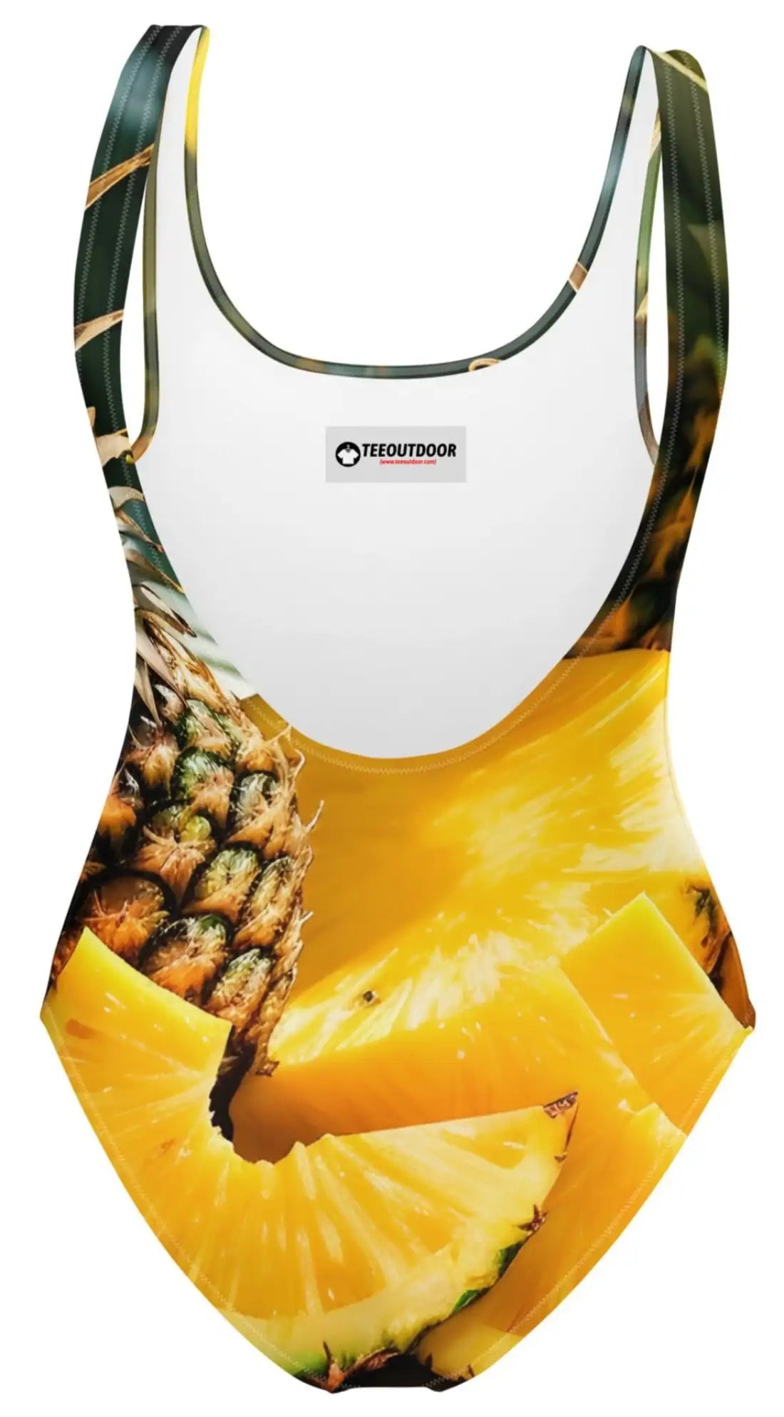 Tropical Delight: Pineapple Slice One-Piece Swimsuit