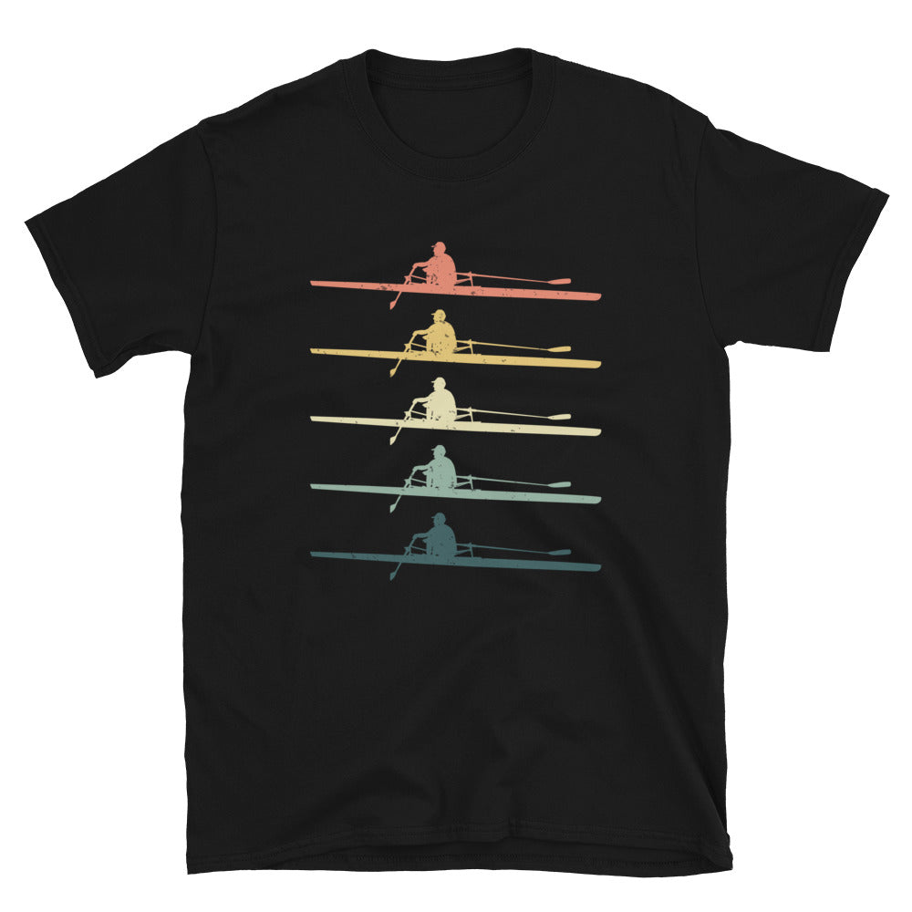 rowing retro t-shirts funny 