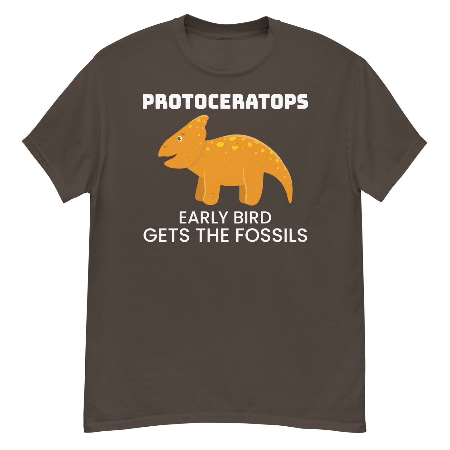Protoceratops Dinosaur T-Shirt: Early Bird Gets the Fossils