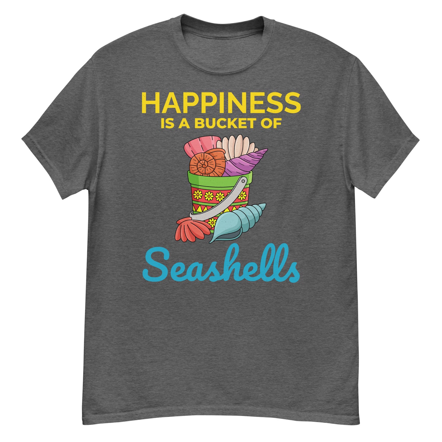 Seashell Collector T-Shirt: Happiness is a Bucket of Seashells
