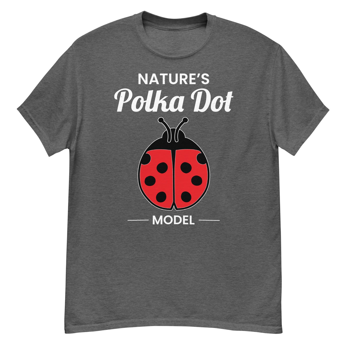 Ladybug: Nature's Polka Dot Model T-Shirt for Bug & Nature Enthusiasts