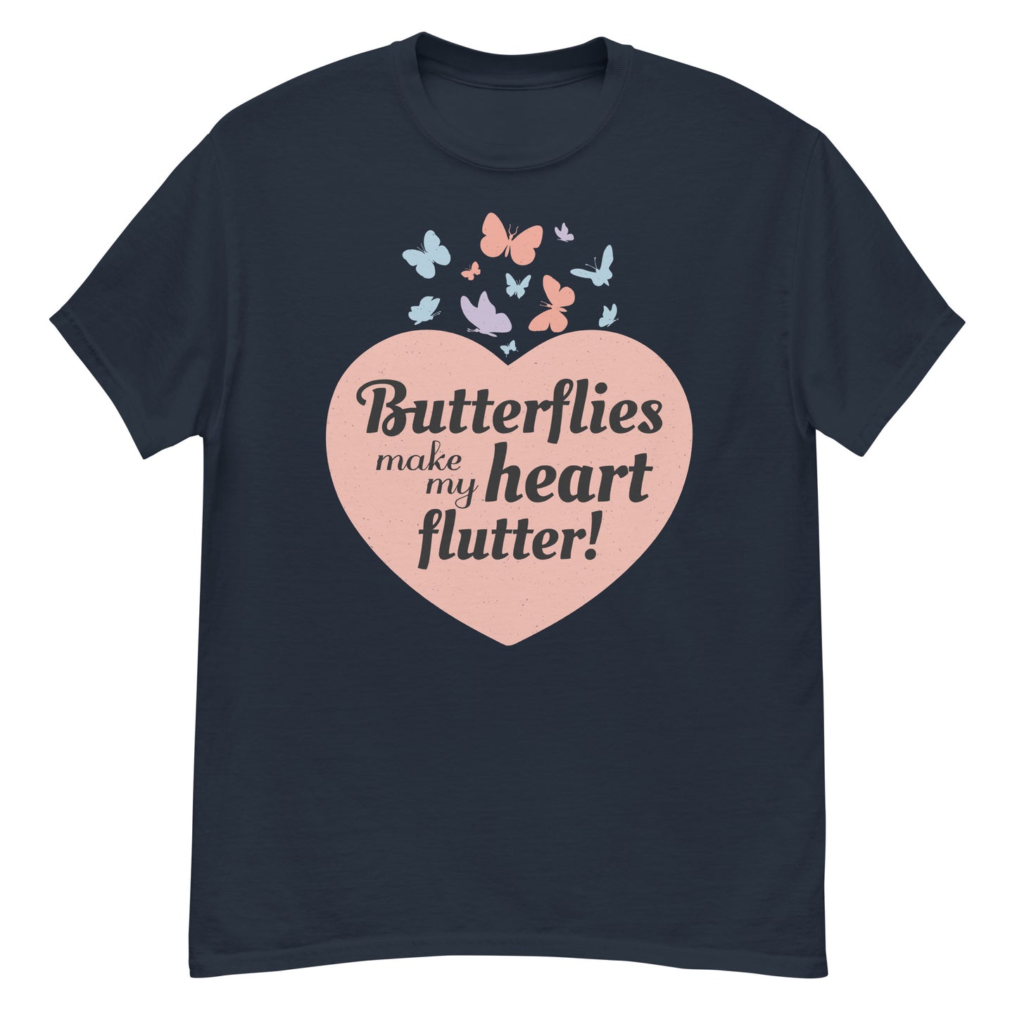 Butterflies Make My Heart Flutter Insect Collector T-Shirt
